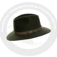 Hat style music cap with badge